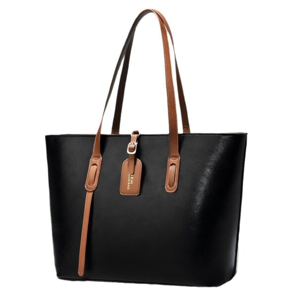 Cowhide pattern tote bag - Image 5