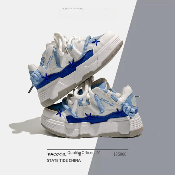 women's ins, color blocking shoes