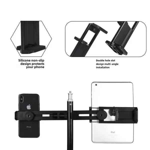 Tripod dual-camera outdoor anchor tablet tripod - Image 4