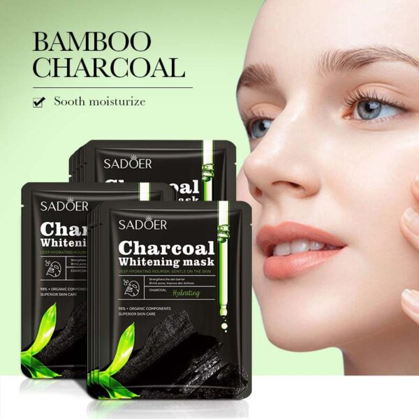 Sadoer Bamboo Charcoal Whitening Moisturizing Mask - Image 2