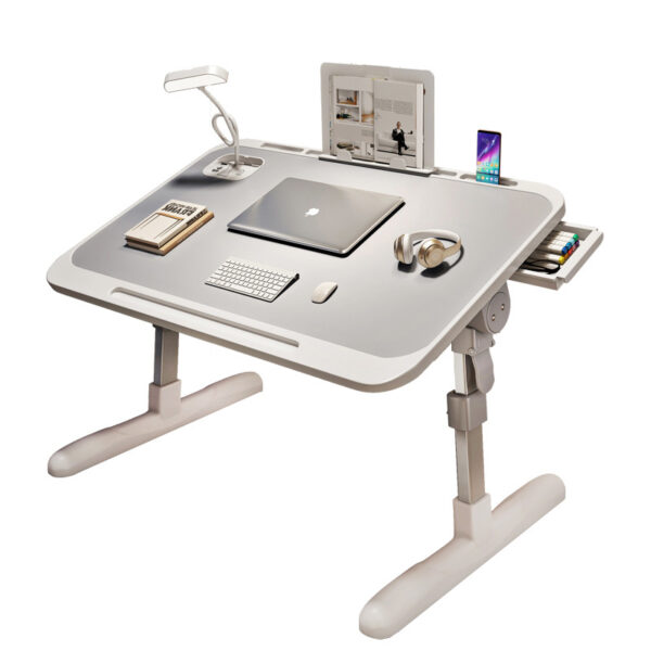 The small table on the bed can be raised and lowered, the folding table in the dormitory, the lazy desk in the dormitory, the simple desk for the computer, the study desk with the bay window at home - Image 5