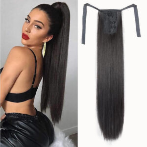 Ponytail long straight hair