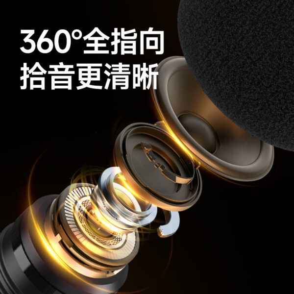 Cross-border one-in-two, wireless lavalier microphone, mobile phone live radio microphone, noise canceling microphone, lavalier interview, karaoke - Image 2