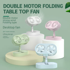 New Desktop Retractable Folding Fan