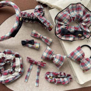 Retro Cotton Bow Hair Clip