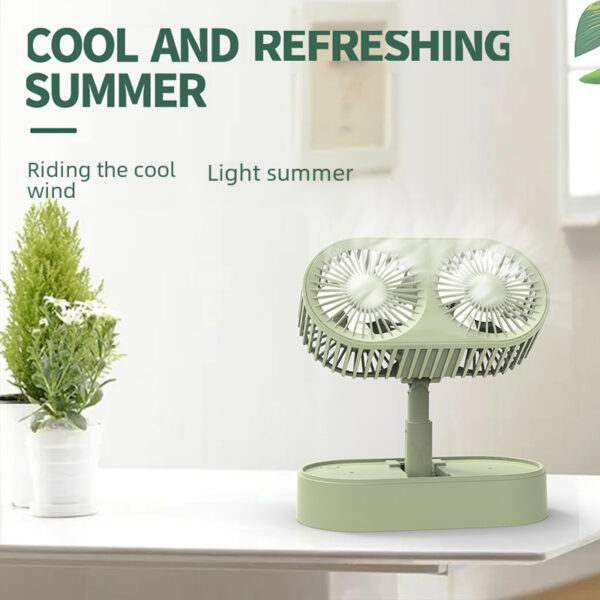 New Desktop Retractable Folding Fan - Image 3