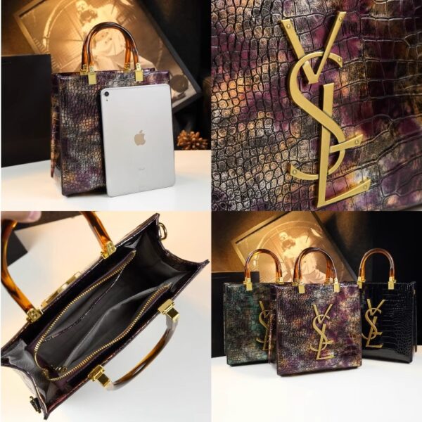 Crocodile pattern women's bag large capacity handbag - Image 4