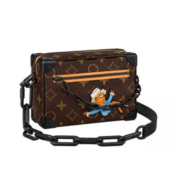2023 New Men's Bag, Casual Men's Bag, Versatile Small Bag, Fashion Trend Box, One Shoulder Crossbody Bag - Image 3
