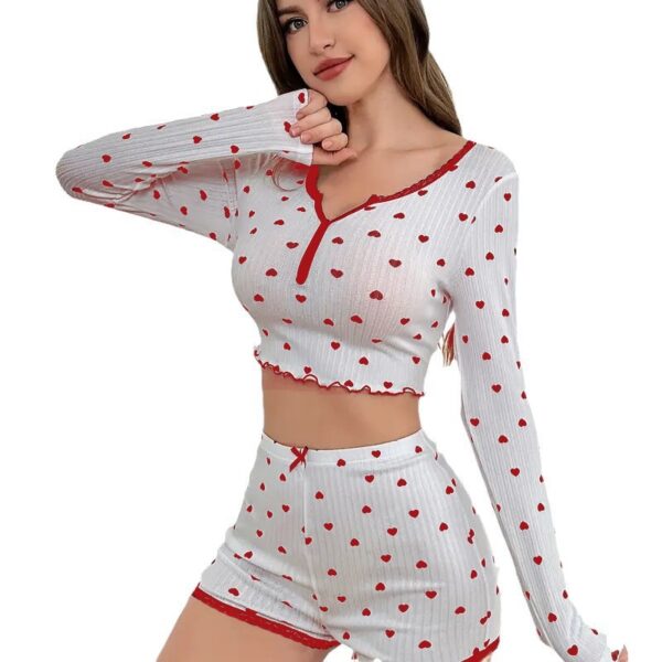 Sexy women's long sleeve pajamas - Image 4