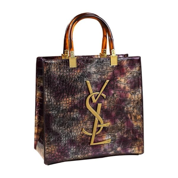 Crocodile pattern women's bag large capacity handbag - Image 5