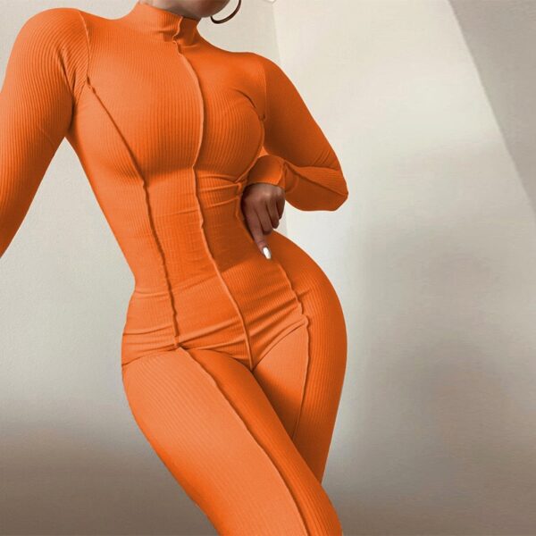 women's sexy long-sleeved jumpsuit - Image 3