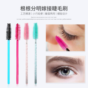 150 Eyelash Extension Brushes Spiral Comb Brushes Disposable Color Crystal Rods Mascara Brushes Eyelash Brushes Wholesale