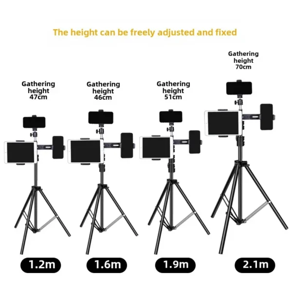 Tripod dual-camera outdoor anchor tablet tripod - Image 5