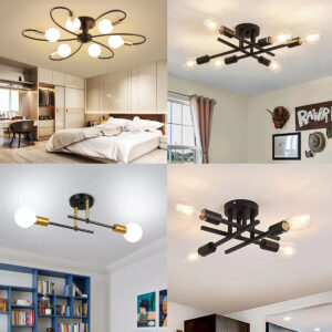 Bedroom lighting, living room, dining room, Nordic room, simple modern gold ceiling lamp, high-end Zhongshan lamp, lamp