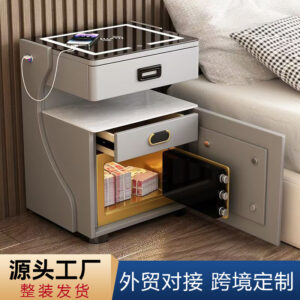 Smart bedside multifunctional table safe