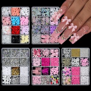 Butterfly nail art DIY jewelry set box