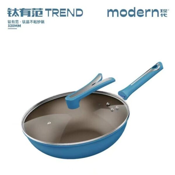 Titanium non-stick two-piece frying pan - Image 5