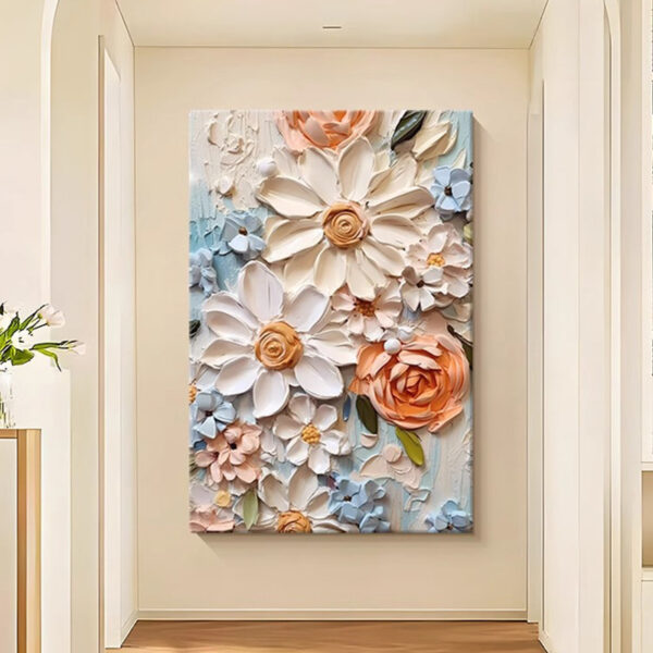 Cream Style, Living Room Flower Decoration Painting - Image 2