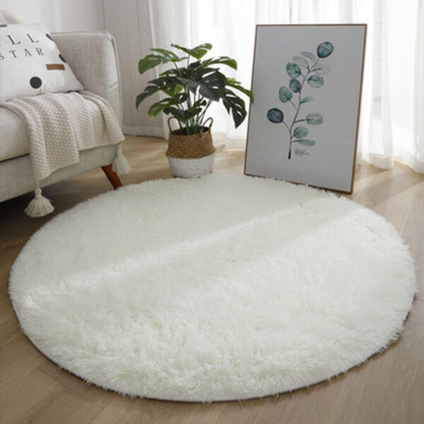 Tie-dye plush non-slip cushion side wool carpet - Image 3