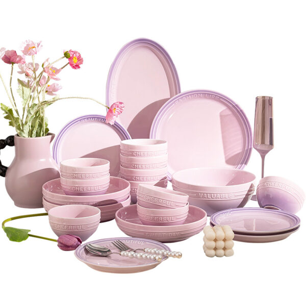 Gradient purple dish set - Image 5