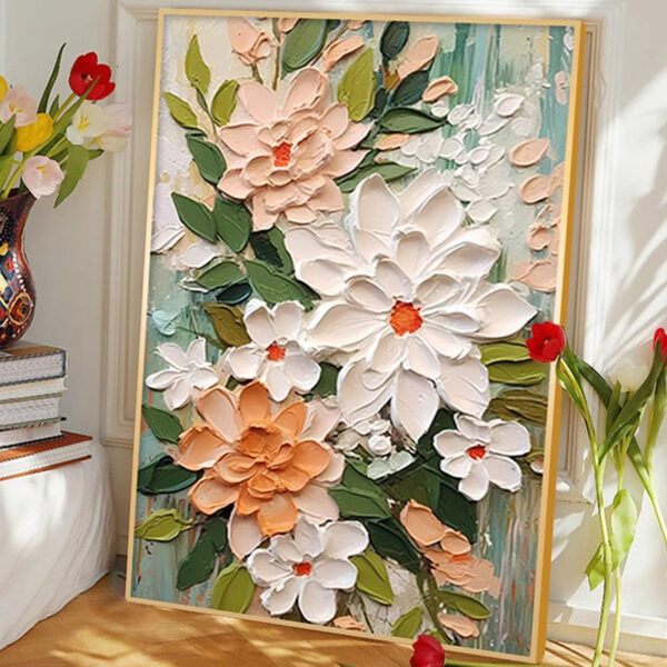 Cream Style, Living Room Flower Decoration Painting - Image 4