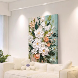 Cream Style, Living Room Flower Decoration Painting