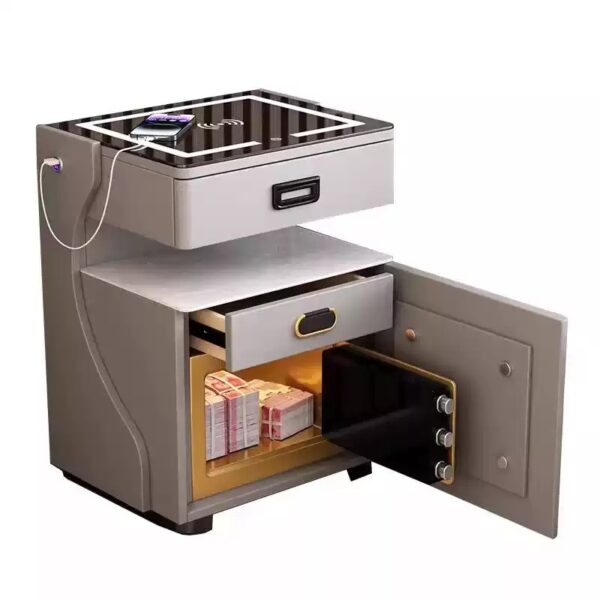 Smart bedside multifunctional table safe - Image 5