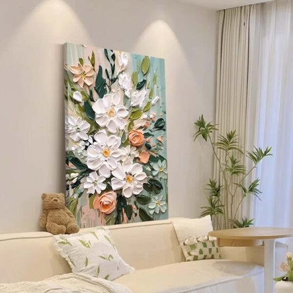 Cream Style, Living Room Flower Decoration Painting - Image 3
