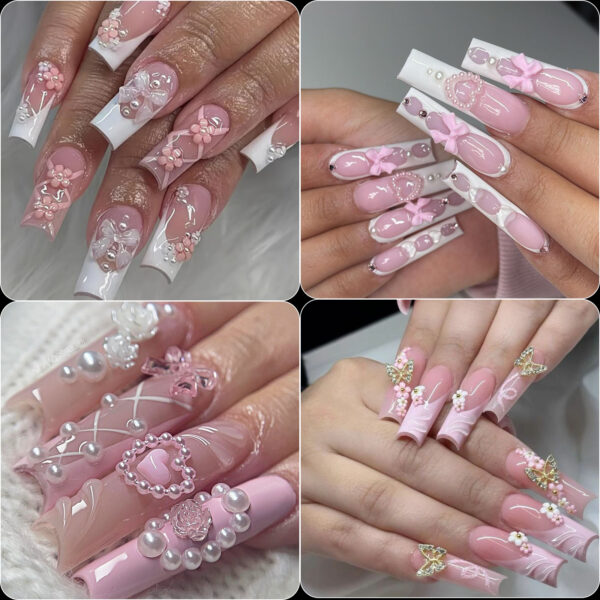 Butterfly nail art DIY jewelry set box - Image 2