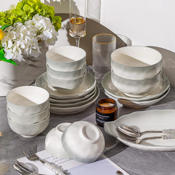 Luxury Kitchenware bowls and chopsticks full set - Image 2