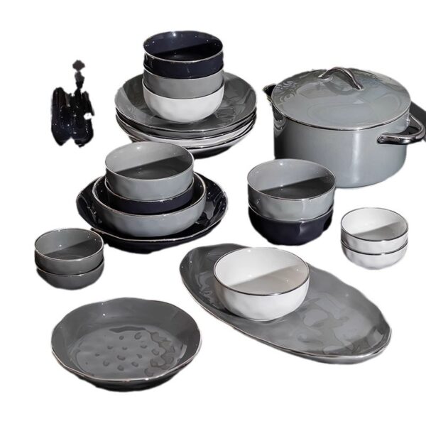 Luxury Bowl and plate ceramic tableware set - Image 5