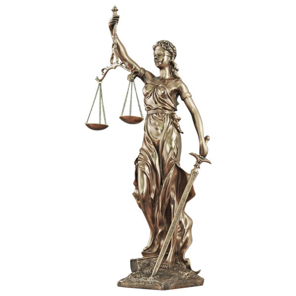 Light luxury goddess of justice statue decoration. - Image 5