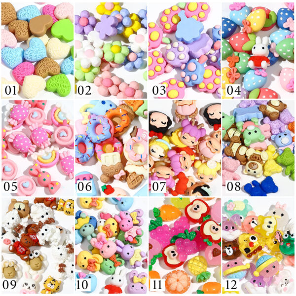 Manicure resin cartoon accessories - Image 2