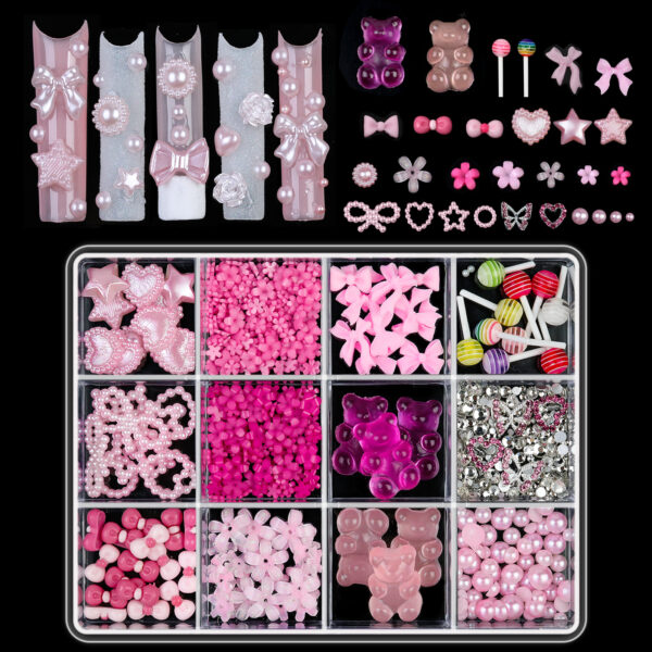 Butterfly nail art DIY jewelry set box - Image 3