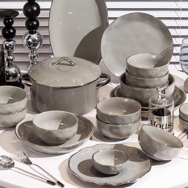 Luxury Bowl and plate ceramic tableware set