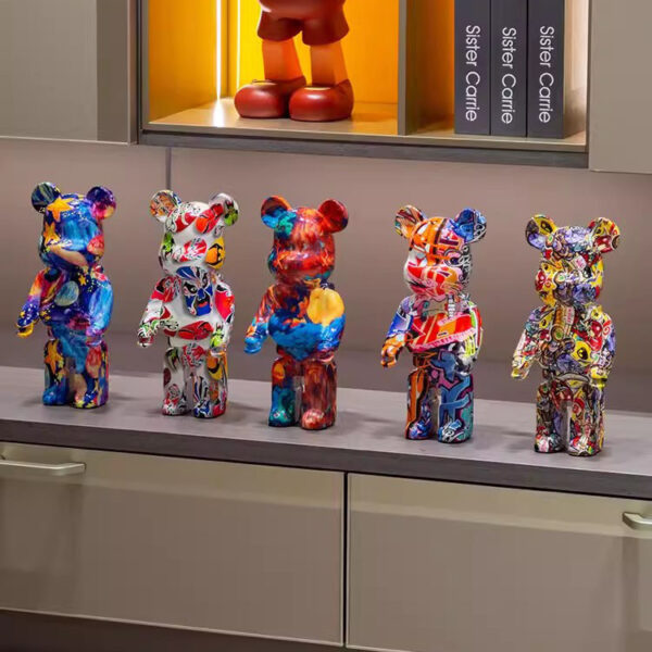Violent bear ornaments TV cabinets, wine cabinet decorations - Image 4