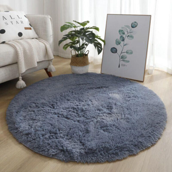 Tie-dye plush non-slip cushion side wool carpet - Image 4